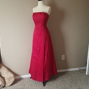 Embroidered Evening Gown